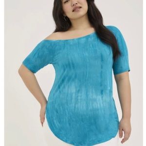 NWT Torrid super soft tunic shirt sleeve off shoulder